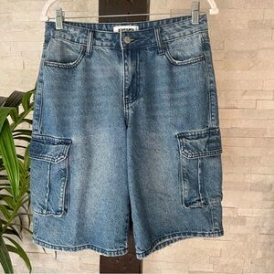RSQ Tilly’s Jean Denim Jorts Cargo Shorts Size 23